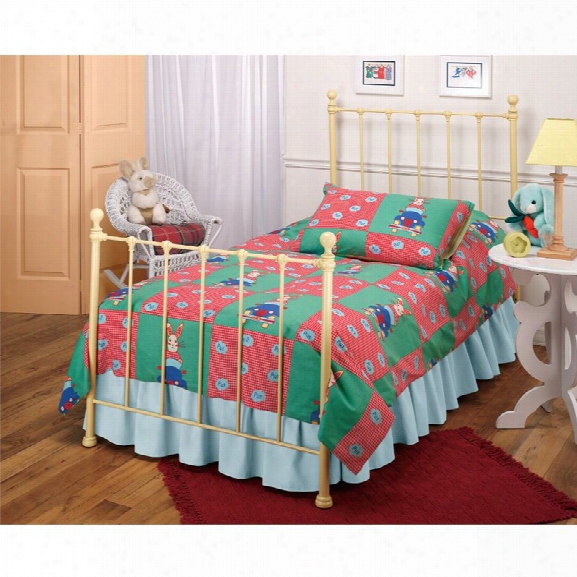 Hillsdale Molly Twin Poster Bed With Trundle In Yellow