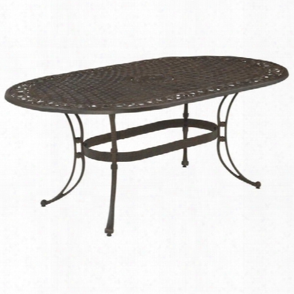 Home Styles Biscayne Oval Outdoor Dining Table In Bronze Rust