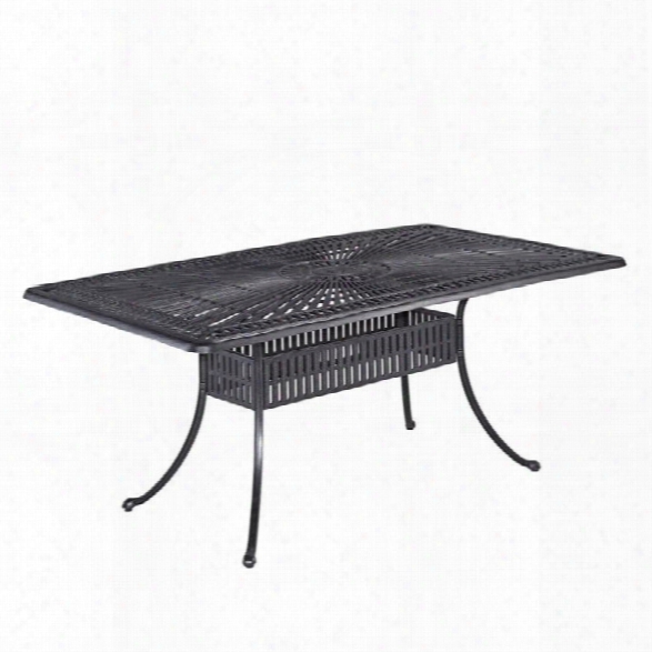 Home Styles Largo Patio Dining Table In Charcoal