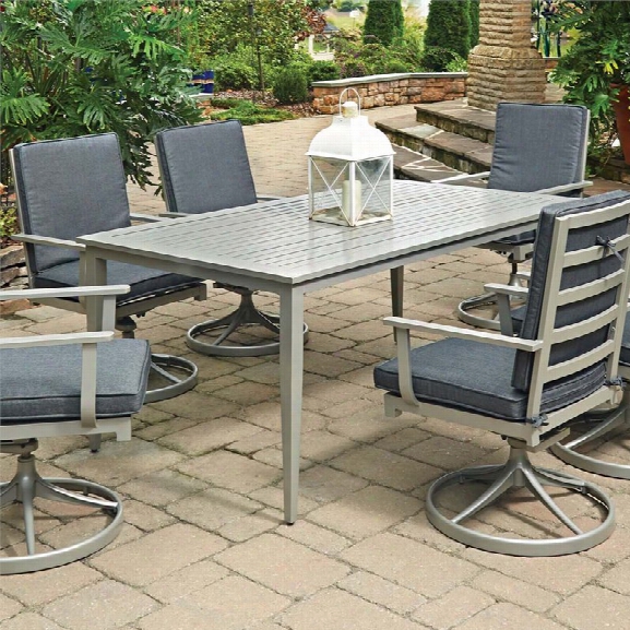 Home Styles South Beach 71 X 40 Patio Dining Table In Gray