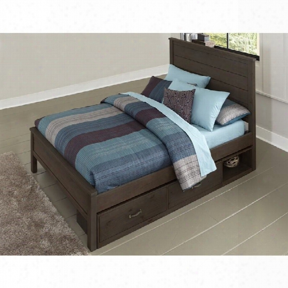 Ne Kids Highlands Alex Full Panel Storage Bed In Espresso