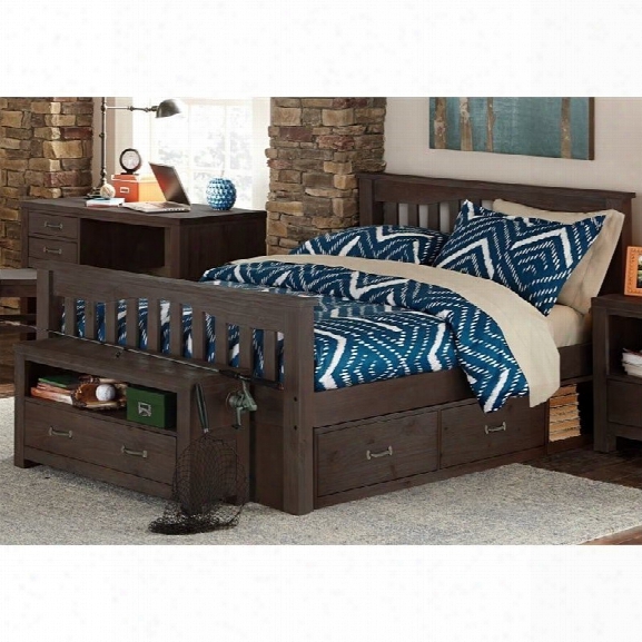 Ne Kids Highlands Harper Full Slat Storage Bed In Espresso