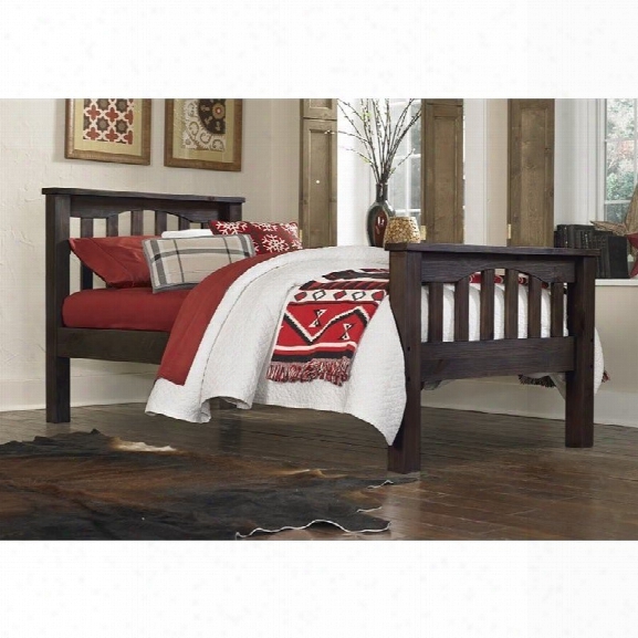 Ne Kids Highlands Harper Twin Slat Bed In Espresso