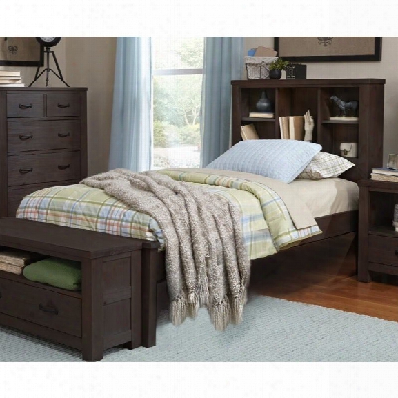 Ne Kids Highlands Twin Bookcase Bed In Espresso