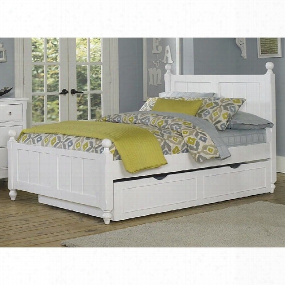 Ne Kids Lake House Kennedy Full Bed With Trundle In White