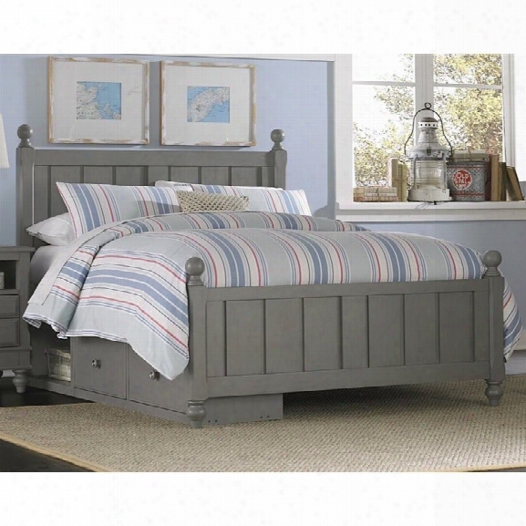 Ne Kids Lake House Kennedy Full Storage Panel Bed In Stone