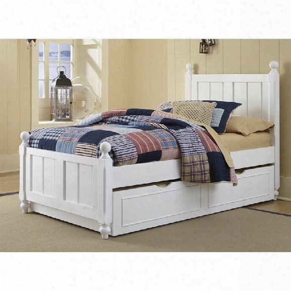 Ne Kids Lake House Kennedy Twin Panel Bed With Trundle In White