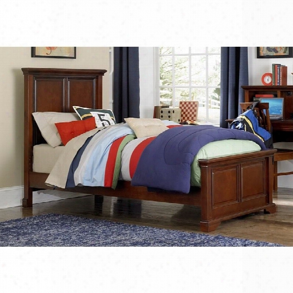 Ne Kids Walnut Street Devon Twin Panel Bed In Chestnut