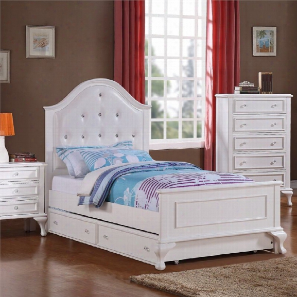 Picket House Furnishings Jenna Full Bed With Trundle In White