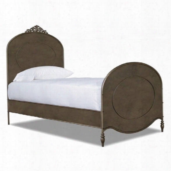 Smartstuff Genevieve's Ma Cherie Metal Twin Bed In Antique Pewter