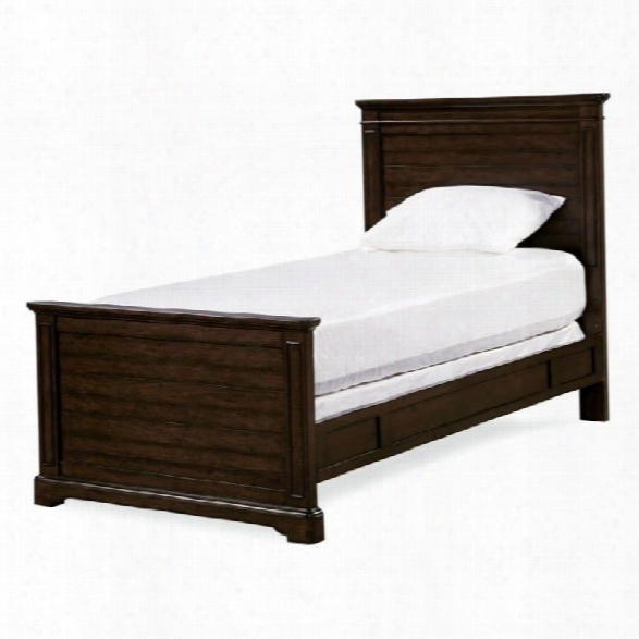 Smartstuff Paula Deen Guys Wood Twin Panel Bed In Molasses