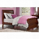 NE Kids Walnut Street Riley Twin Sleigh Bed in Chestnut