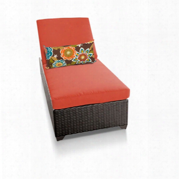 Tkc Classic Patio Chaise Lounge In Orange