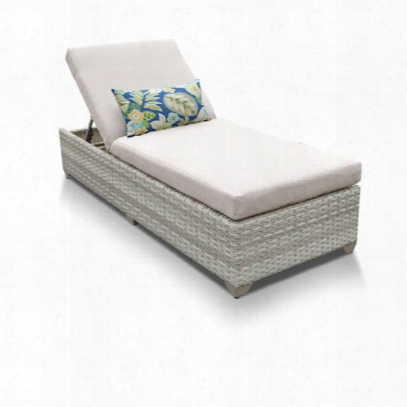 Tkc Fairmont Patio Chaise Lounge In Beige