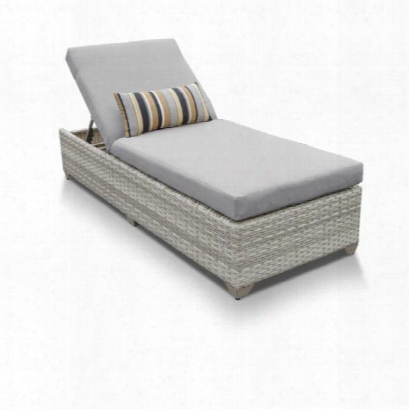 Tkc Fairmont Patio Chaise Lounge In Gray