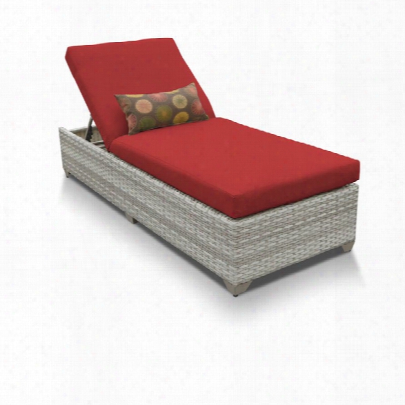 Tkc Fairmont Patio Chaise Lounge In Red