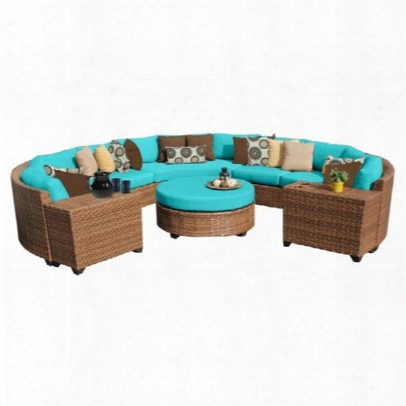 Tkc Laguna 8 Piece Outdoor Wicker Sofa Set In Aruba