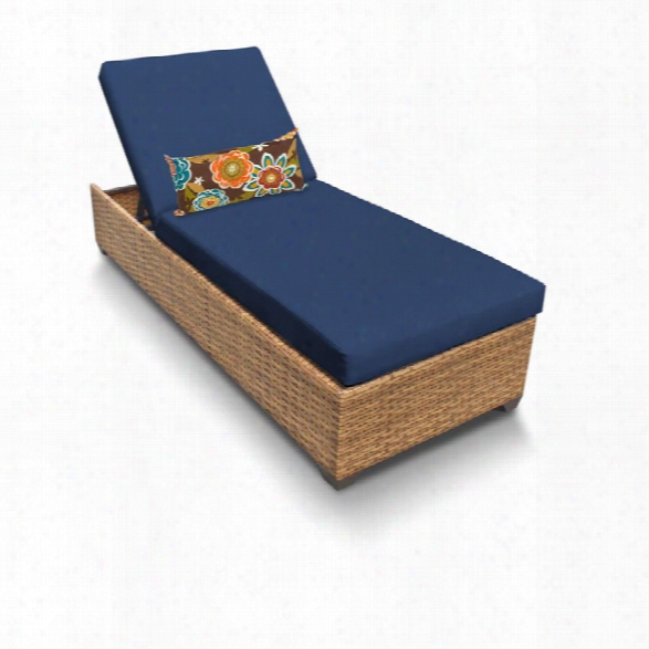 Tkc Laguna Patio Chaise Lounge In Navy