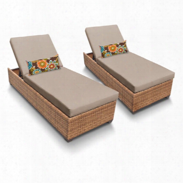 Tkc Laguna Patio Chaise Lounge (set Of 2)