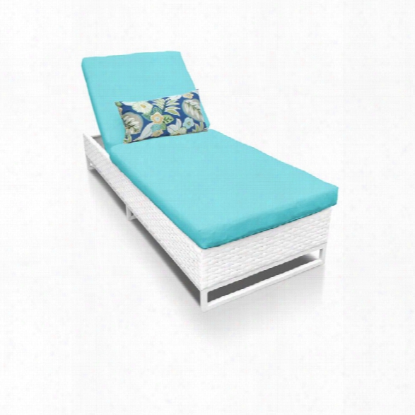 Tkc Miami Patio Chaise Lounge In Turquoise