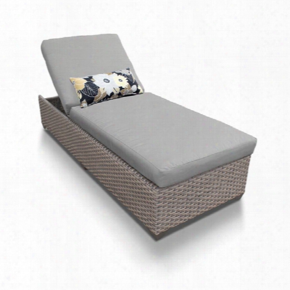 Tkc Oasis Patio Chaise Lounge In Gray