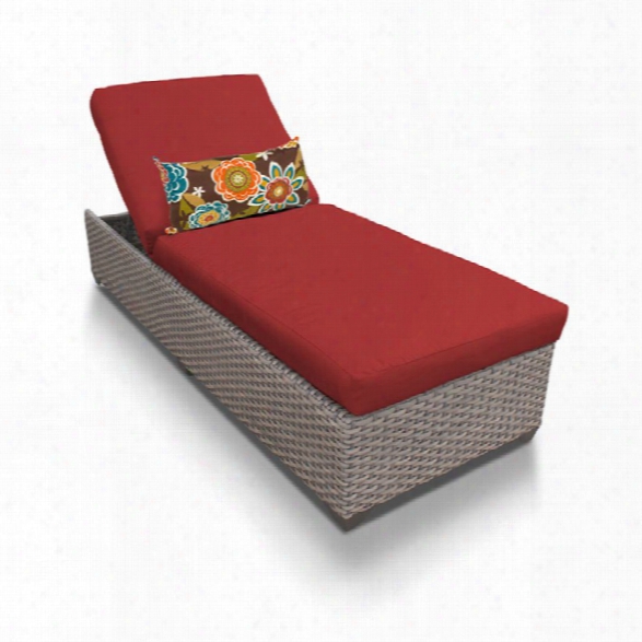 Tkc Oasis Patio Chaise Lounge In Red