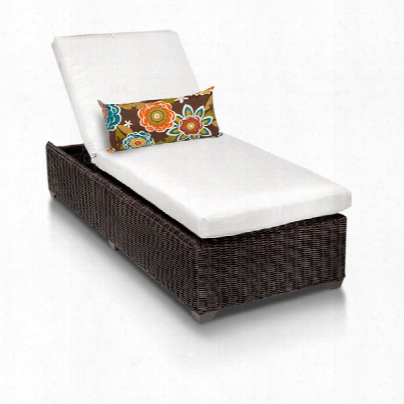 Tkc Venice Patio Chaise Lounge In White