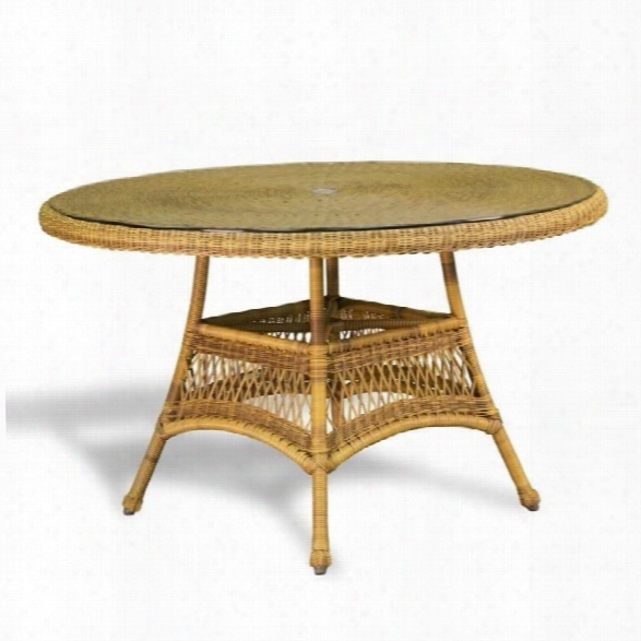 Tortuga Sea Pines Round Patio Dining Table-java