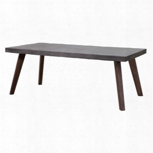 Zuo Son Patio Dining Table In Cement