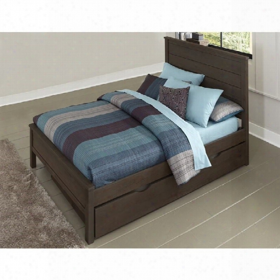 Ne Kids Highlands Alex Full Panel Bed With Trundle In Espresso