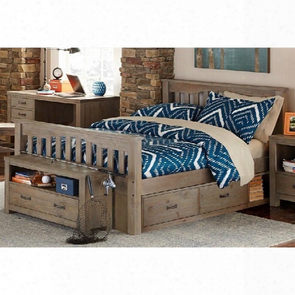 Ne Kids Highlands Harper Full Slat Storage Bed In Driftwood
