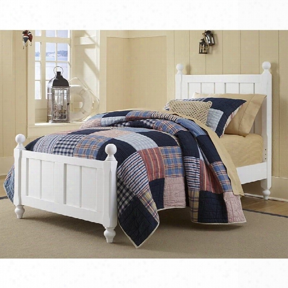 Ne Kids Lake House Kennedy Twin Panel Bed In White