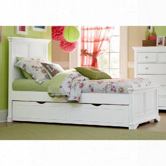 Ne Kids Walnut Street De Von Twin Panel Bed With Trundle In White