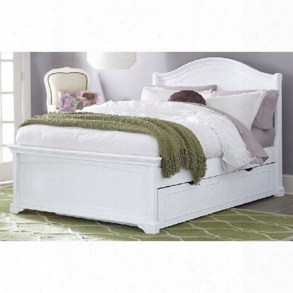 Ne Kids Walnut Street Morgan Full Arch Bed With Trundle In White