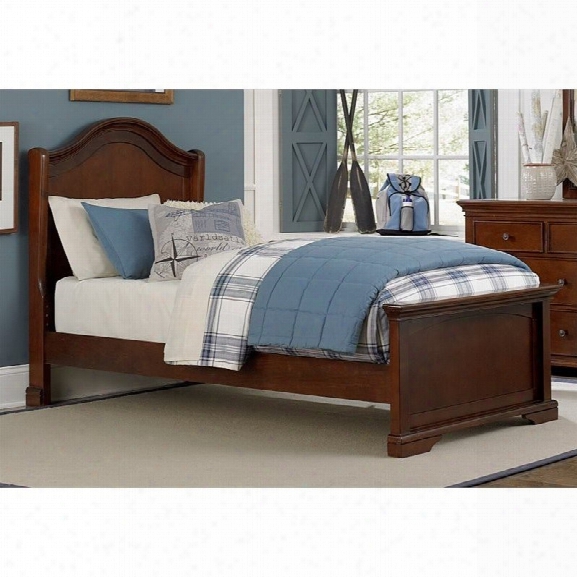 Ne Kids Walnut Street Morgan Twin Arch Bed In Chestnut