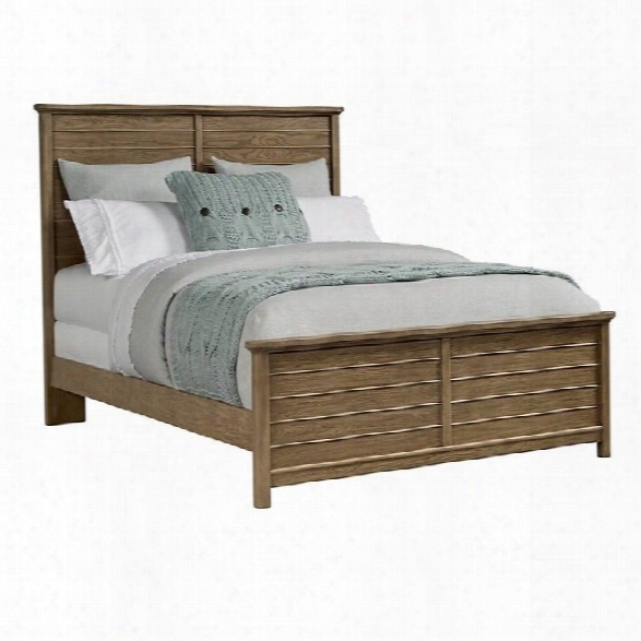 Stone & Leigh Driftwood Park Queen Panel Bed In Sunflower Seed