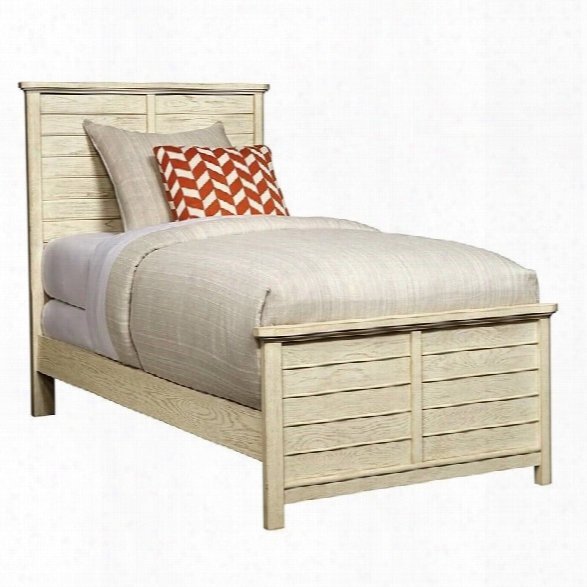 Stone & Leigh Driftwood Park Twin Panel Bed In Vanilla Oak