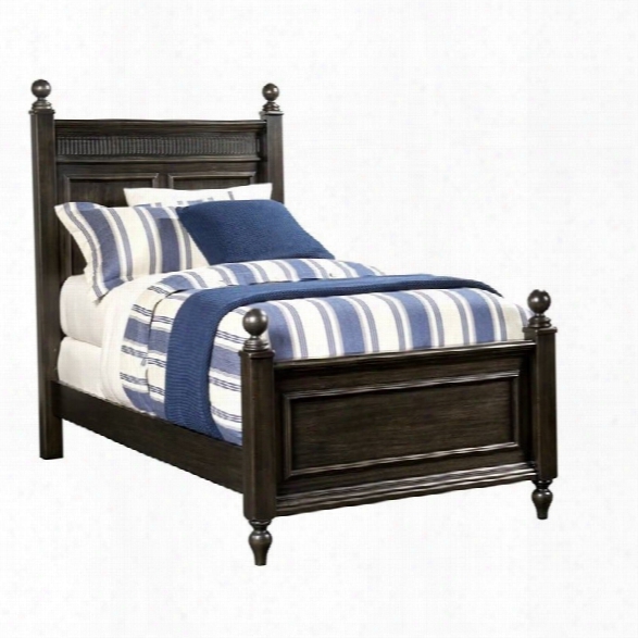 Stone & Leigh Smiling Hill Twin Panel Bed In Licorice