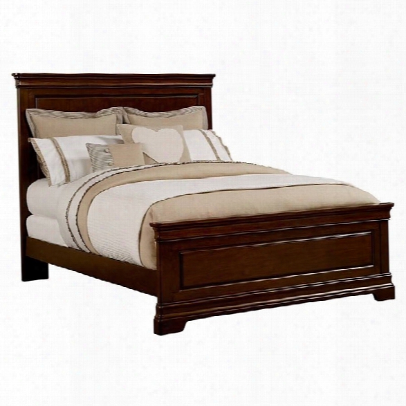 Stone & Leigh Teaberry Lane Queen Panel Bed In Midnight Cherry