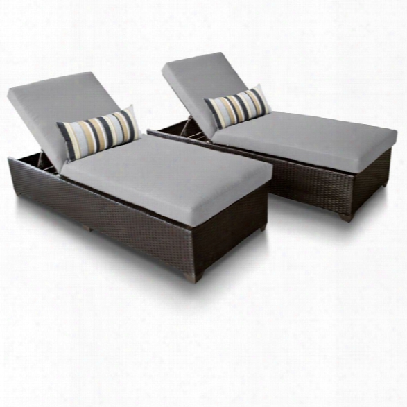 Tkc Classic Patio Chaise Lounge In Gray (set Of 2)