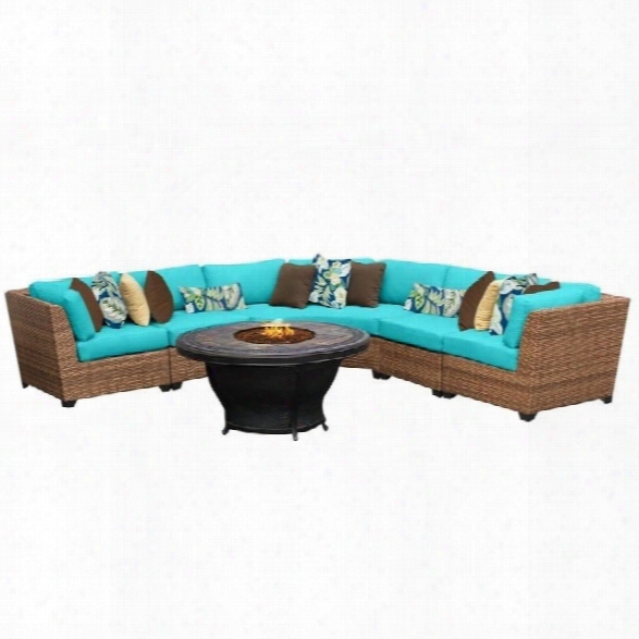 Tkc Laguna 6 Piece Outdoor Wicker Sofa Set In Aruba