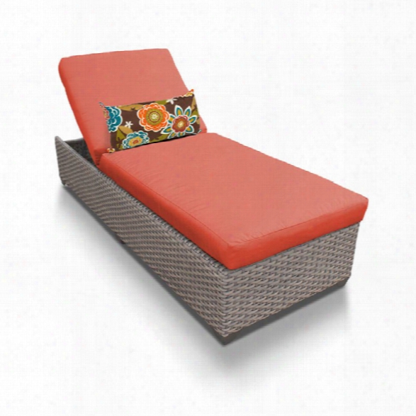 Tkc Oasis Patio Chaise Lounge In Orange