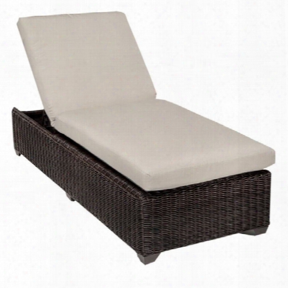 Tkc Venice Wicker Patio Lounges In Beige