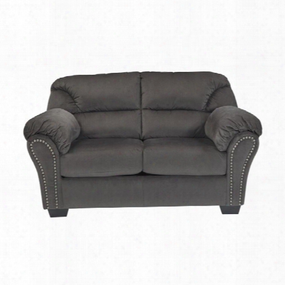 Ashley Kinlock Loveseat In Charcoal