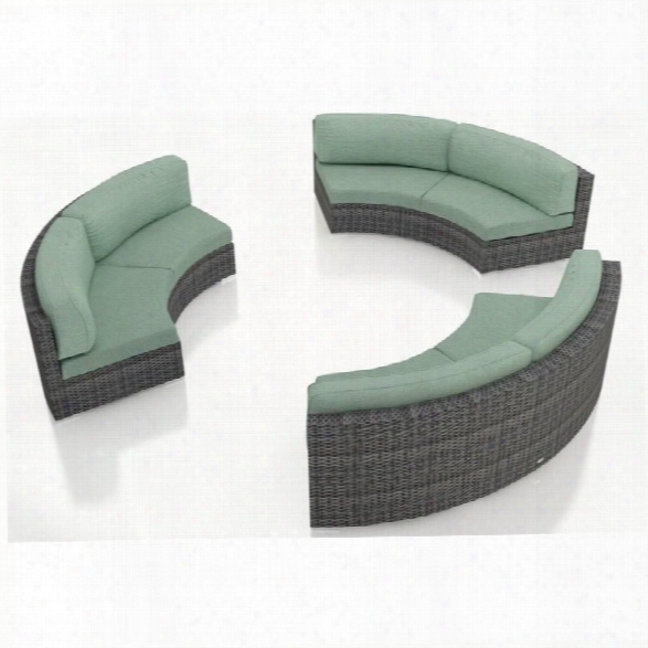 Harmonia Living District 3 Piece Patio Conversation Set In Canvas Spa