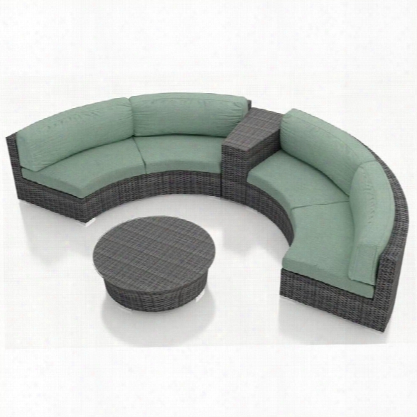 Harmonia Living District 4 Piece Patio Conversation Set In Canvas Spa