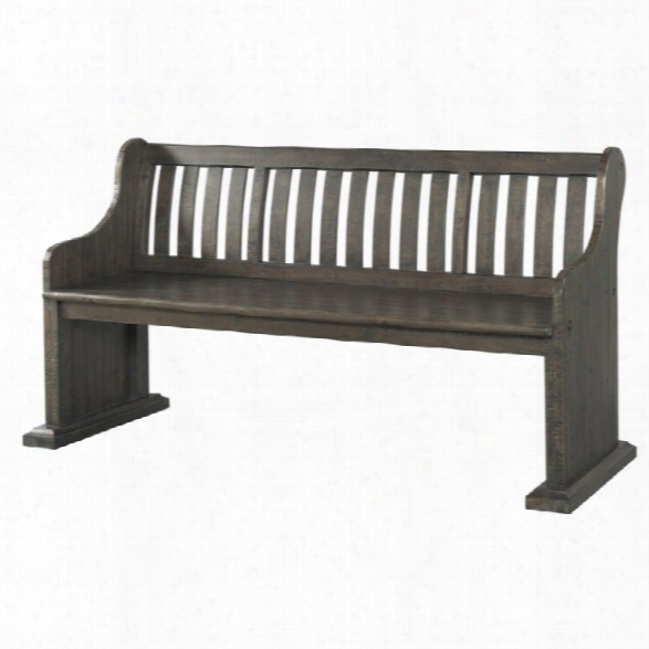 Picket House Furnishings Stanford Pew Bench In Dark Ash