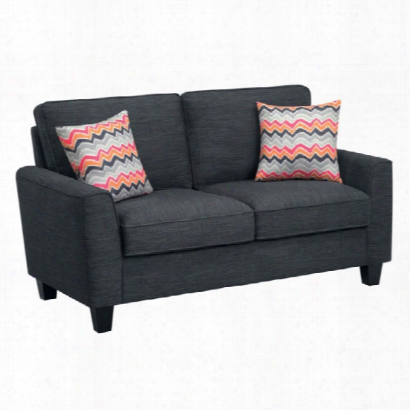 Serta At Home Astoria 61 Deep Seating Loveseat In Charcoal