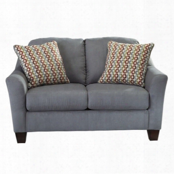 Signature Design By Ashley Furniture Hannin Loveseat In Lagoon