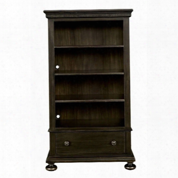 Stone & Leigh Smiling Hill 4 Shelf Bookcase In Licorice